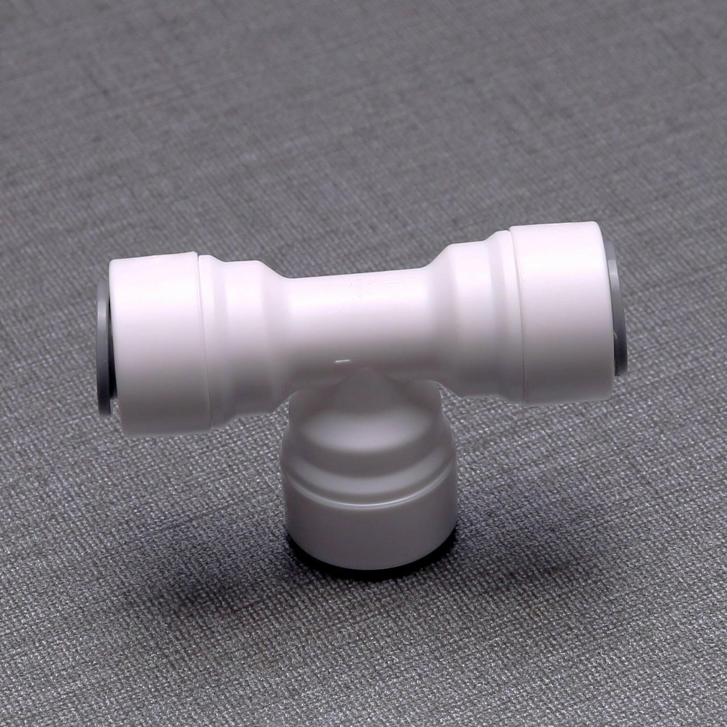 Union Tee Connector 3/8 inch OD Tubing/Hose/Pipe Use Quick Push to Connect Plastic Fitting for Reverse Osmosis System 1803-B
