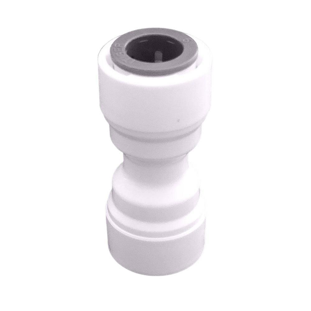 Push to Connect 3/8 inch Tubing, Plastic straight Union quick Connector for RO water system 1810-B