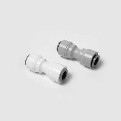 Push to Connect 3/8 inch Tubing, Plastic straight Union quick Connector for RO water system 1810-B