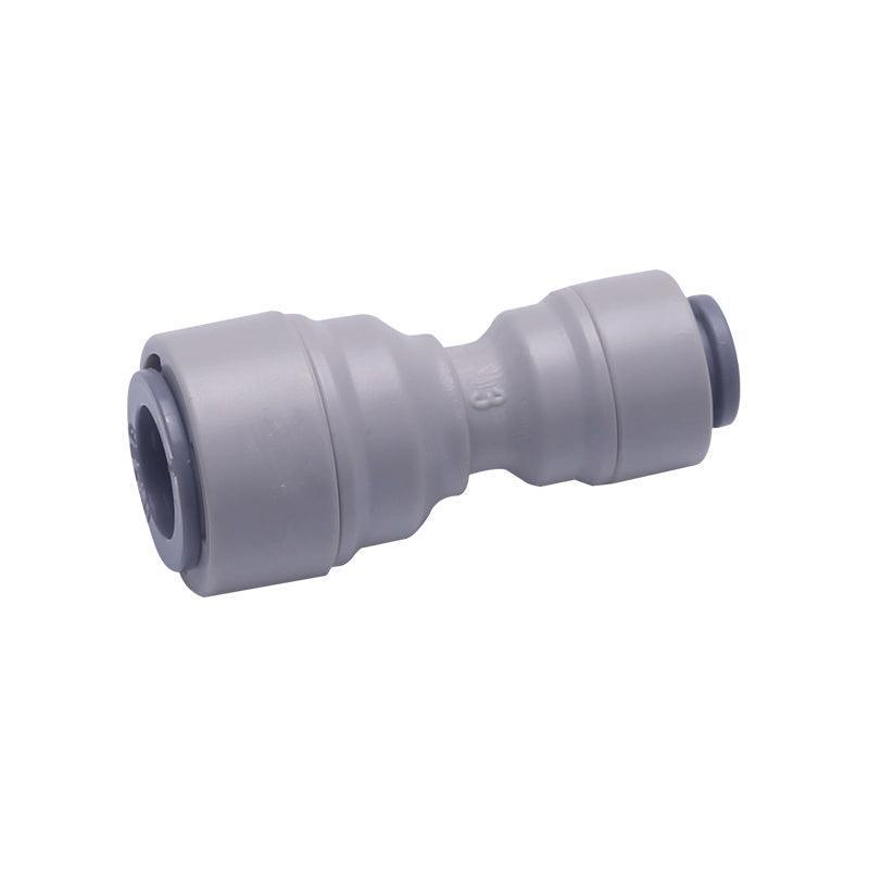Push to Connect 1/4 x 3/8 inch Tubing, Plastic straight Union quick Connector for RO water system 1810-C