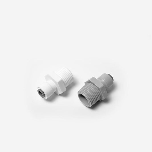 Raccord union droit en ligne en plastique pour tube de 1/4 po à pousser pour connecter 1810-A