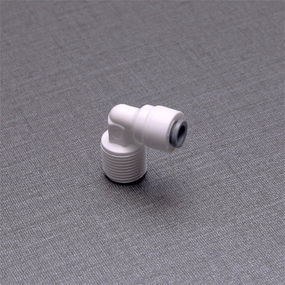 RO Tubing/Hose Connector 90 Degree Plastic Elbow Male Threaded Tube Adapter 3/8 NPT Male Elbow X 1/4 Tubing OD Quick Connect Fitting for Water Filters/RO Systems 1817-C