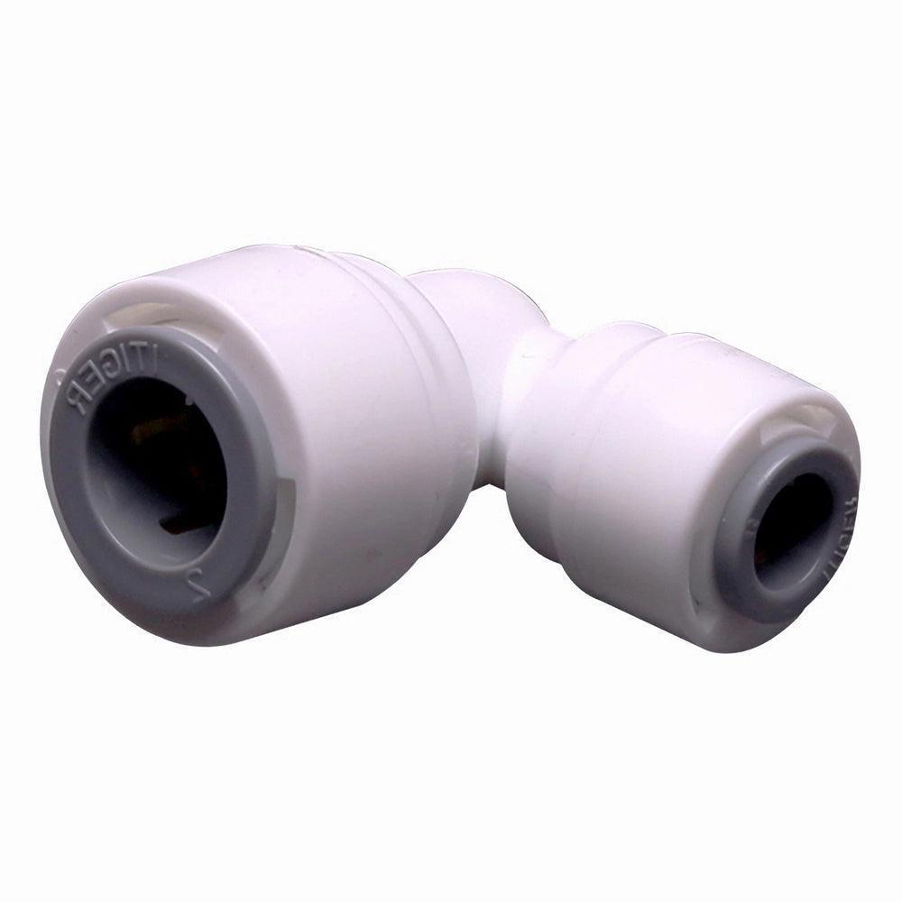 Elbow Connector 90 degree 1/4 x 3/8 inch Tubing Water Line Fittings, Plastic Push to Connect Fittings for RO/DI Water Filter System 1818-C
