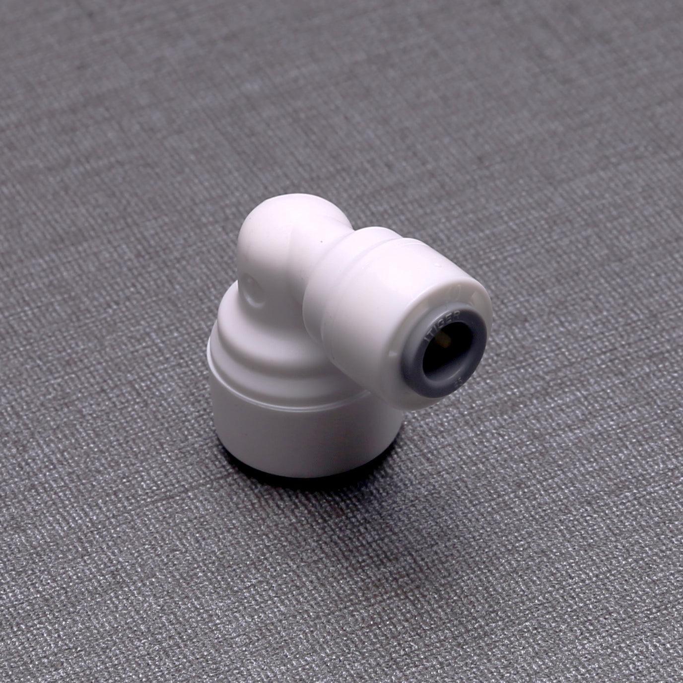 Elbow Connector 90 degree 1/4 x 3/8 inch Tubing Water Line Fittings, Plastic Push to Connect Fittings for RO/DI Water Filter System 1818-C