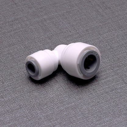 Elbow Connector 90 degree 1/4 x 3/8 inch Tubing Water Line Fittings, Plastic Push to Connect Fittings for RO/DI Water Filter System 1818-C