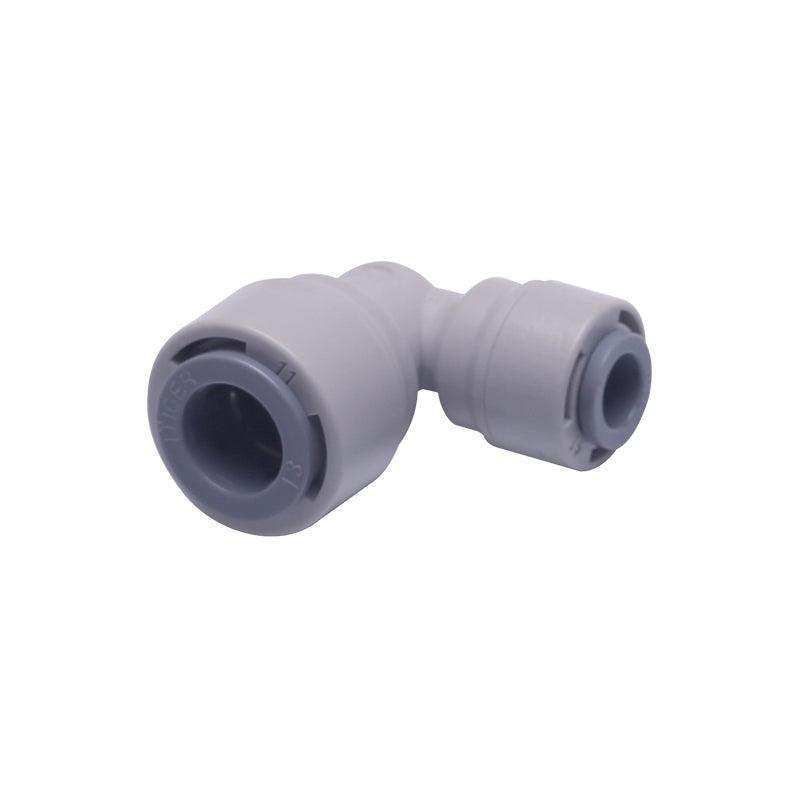 Elbow Connector 90 degree 1/4 x 3/8 inch Tubing Water Line Fittings, Plastic Push to Connect Fittings for RO/DI Water Filter System 1818-C