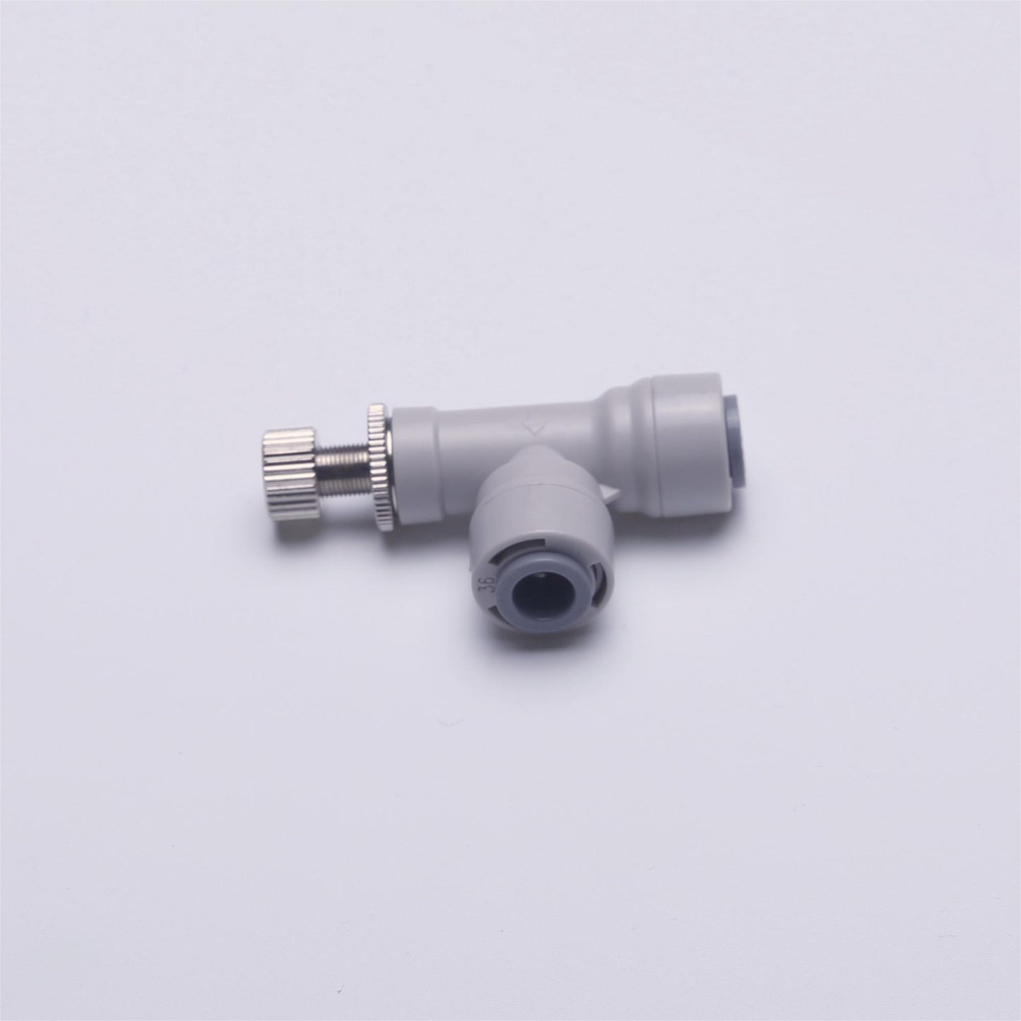 RO Water Flow Control Valve Compatible with 1/4 Inch Hose OD POM Plastic for RO Water Systems/Pure Water Systems/Water Purifiers/Water Dispensers, Quick Connector Fitting Water Speed Controller 1819-A