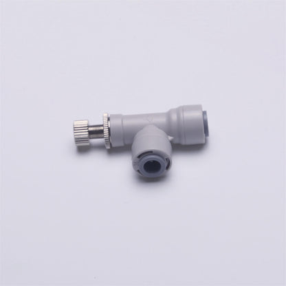 RO Water Flow Control Valve Compatible with 1/4 Inch Hose OD POM Plastic for RO Water Systems/Pure Water Systems/Water Purifiers/Water Dispensers, Quick Connector Fitting Water Speed Controller 1819-A