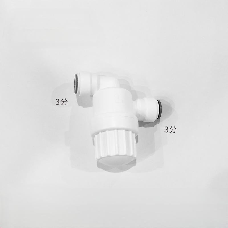 3/8" Filter Stainer Push to Connect, Irrigation Filter with Stainless Steel Strainer(80 Mesh - 180 MIC), Quick Connect Filtration System
