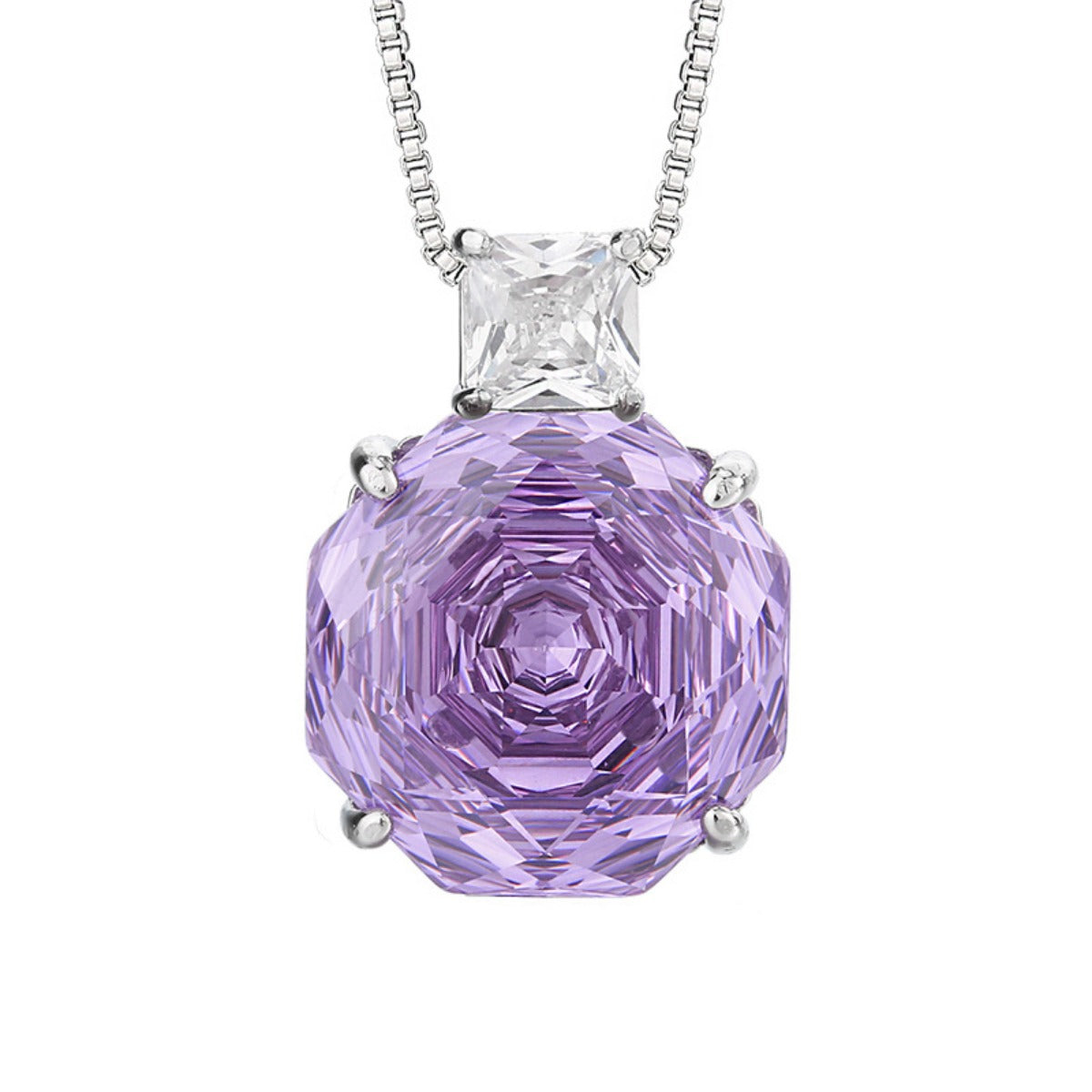 Urqanyu Copper-base gold-plated imitation rose-cut dried rose simple style cubic zirconia pendant necklace