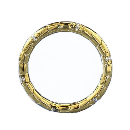 Urqanyu S925 silver gold-plated snake ouroboros minimalist light luxury cubic zirconia ring